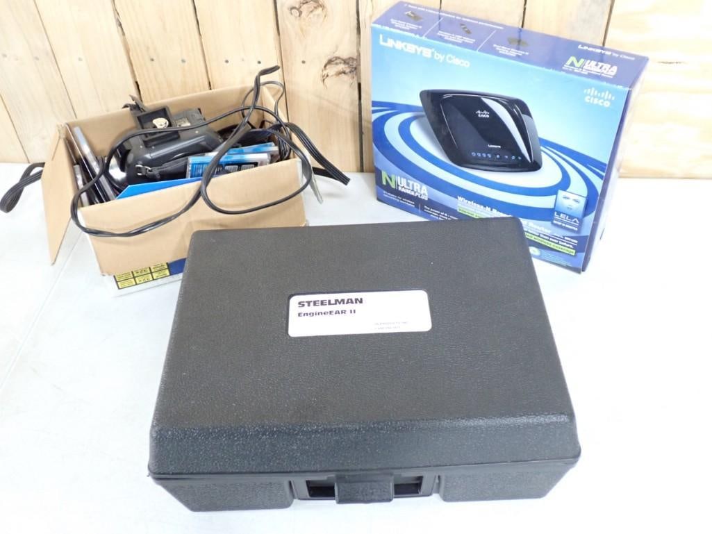 Steelman Engine Ear Automotive Diagnostic Stethoscope, DVD Camcorder, Broadband Router (1 of 10)