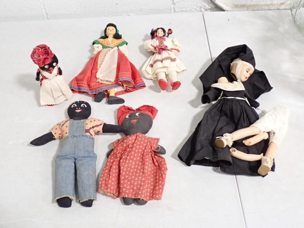 Lot of Dolls incl Black Americana, Nun Doll, etc (1 of 12)