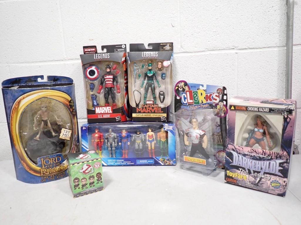 New in Package Toys incl Justice League Action Figures, Lord of the Rings Action Figure, Captain Mar (1 of 8)