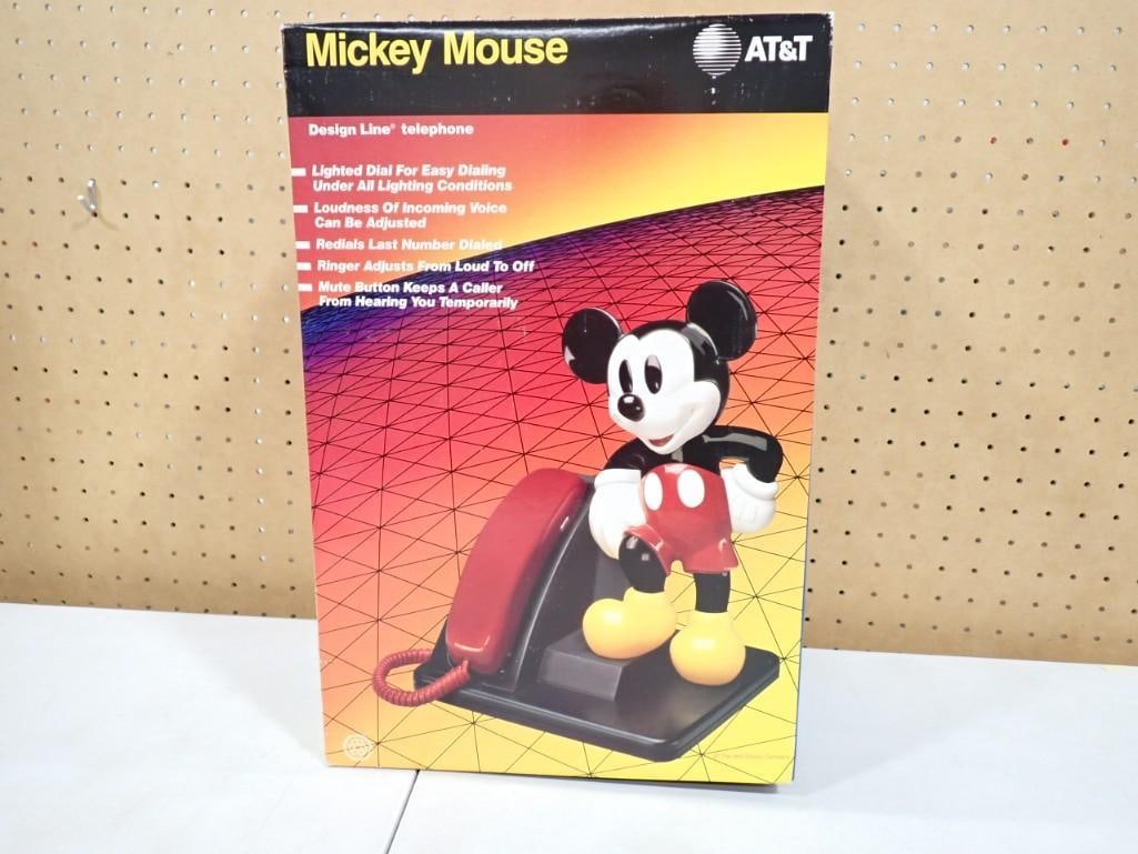 Mickey Mouse Telephone in Original Box AT&T Design Line Touch Tone Phone: Mickey Mouse Telephone in Original Box AT&T Design Line Touch Tone Phone