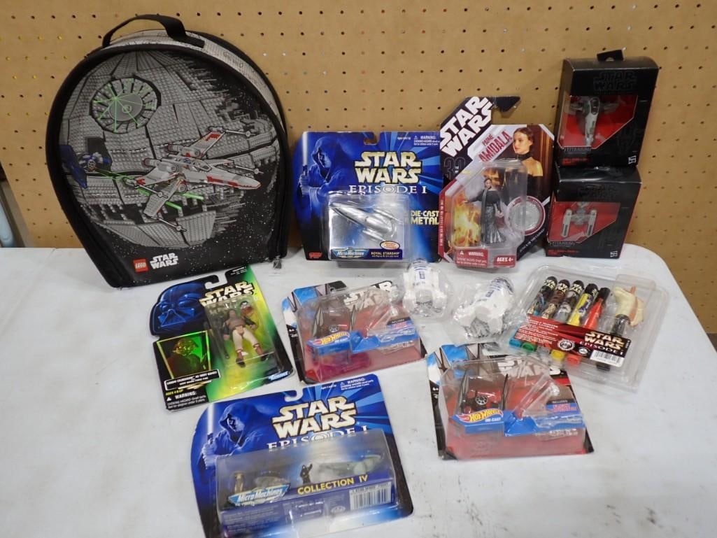 Star Wars Lot incl Star Wars Lego Case - Empty, Action Figures New in Package, Etc (1 of 6)