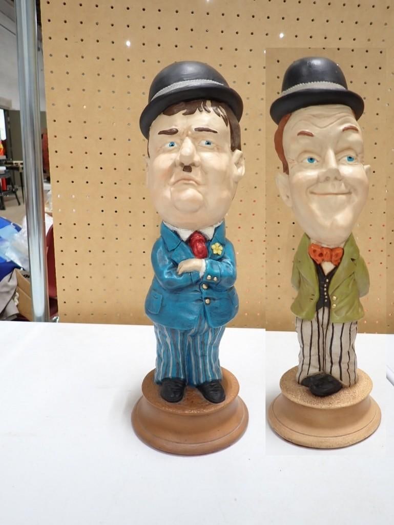 Laurel and Hardy Chalkware Figurines - roughly 17" tall each (1 of 14)