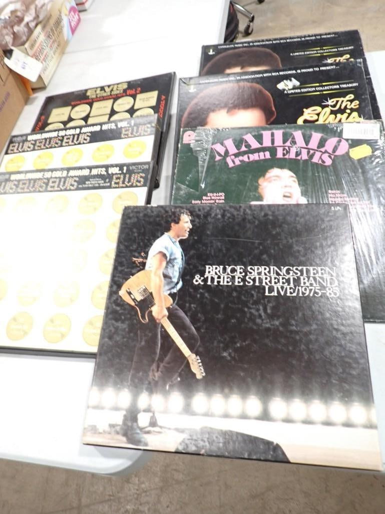 Elvis Presley and Bruce Springsteen Vinyl Records Box Sets (1 of 12)