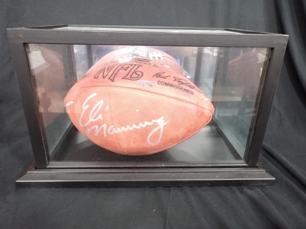 Eli Manning Signed NFL Football with Steiner Hologram COA (1 of 6)
