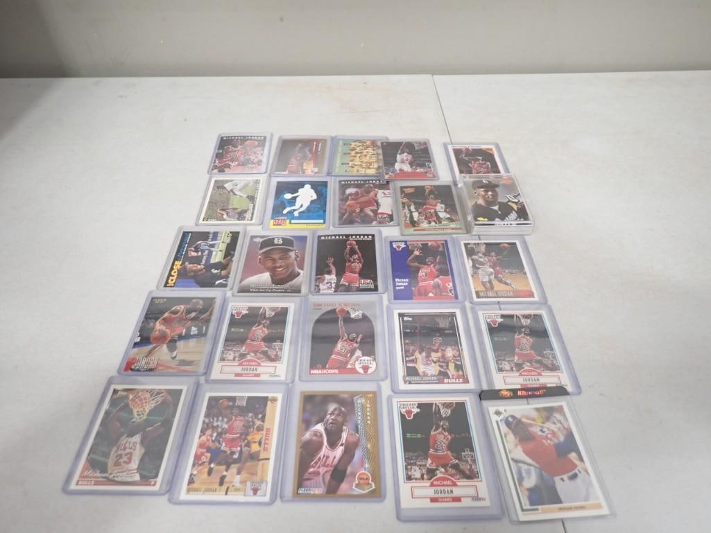 Lot of 25 Michael Jordan Basketball and Baseball Cards (1 of 13)