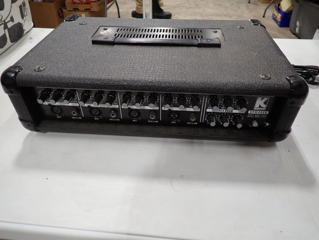 Kustom 60 Watt RMS Mixer Amplifier Model KPM 4060: Kustom 60 Watt RMS Mixer Amplifier Model KPM 4060 Condition: untested