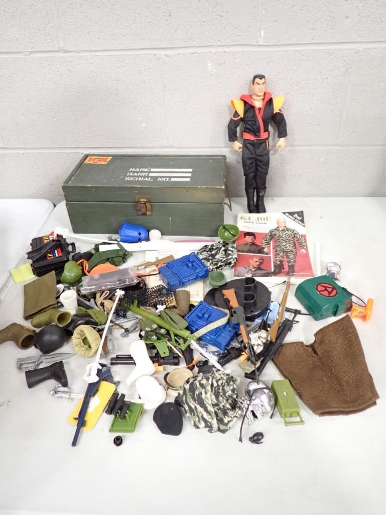 GI Joe Destro 12" Figure, Trunk, Weapons, Accessories, & Locker Lot (1 of 11)