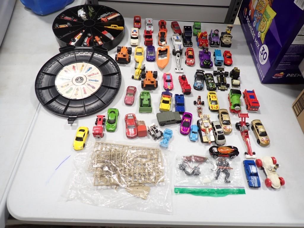 Toy Car Lot etc. including Wheel Case, assorted cars, etc. (1 of 15)
