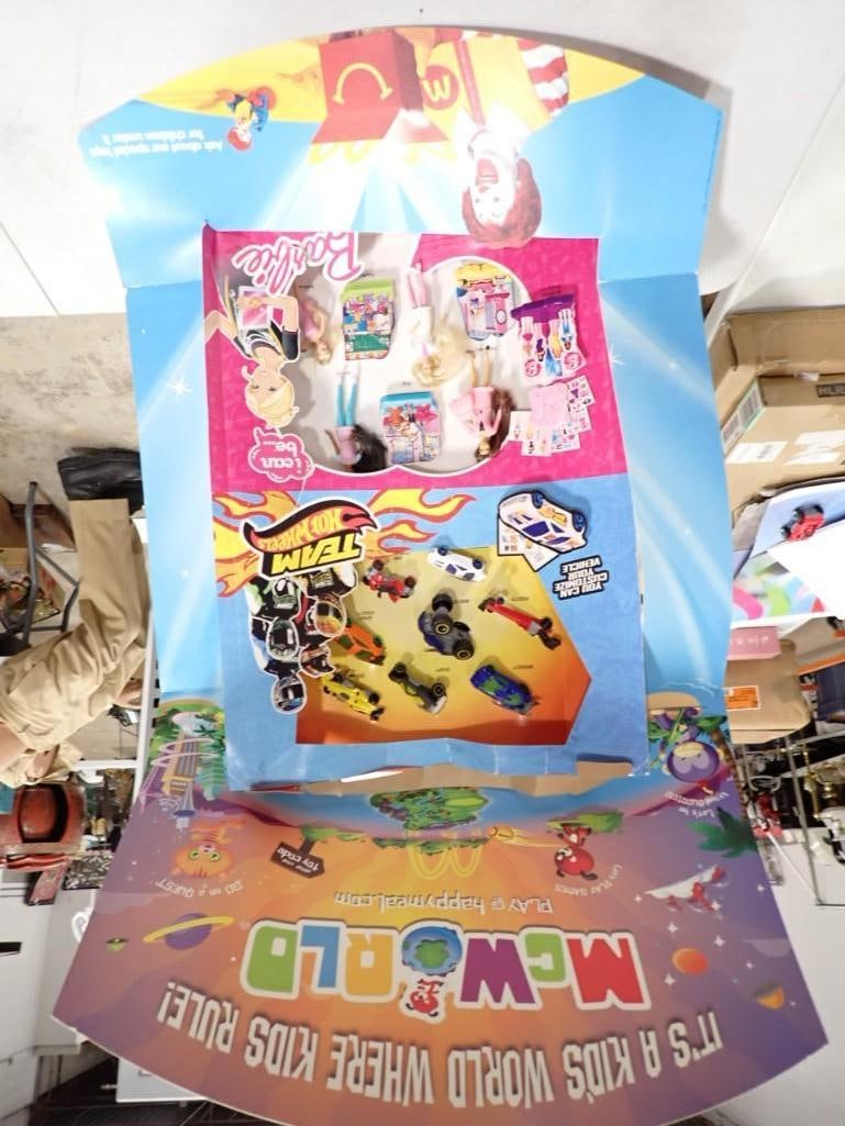 McDonald's Happy Meal Toy Display - Team Hot Wheels and I can be... Barbie: McDonald's Happy Meal Toy Display - Team Hot Wheels and I can be... Barbie