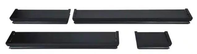4 Piece Black Wall Shelves - 6,12,20 and 24" - new in box - should look similar to the first picture (1 of 7)