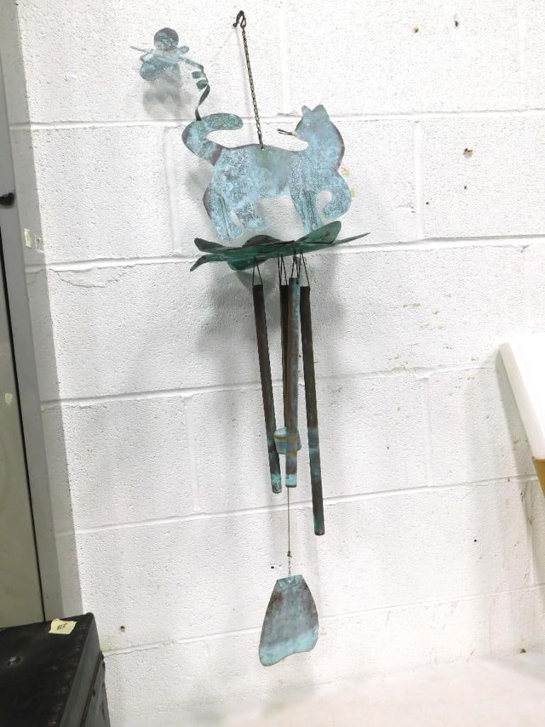 Copper Cat Outdoor Wind Chime 30": Copper Cat Outdoor Wind Chime 30"