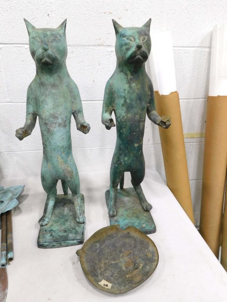 Giacometti Style Bronze Cat Statues for Repair 24" (1 of 8)