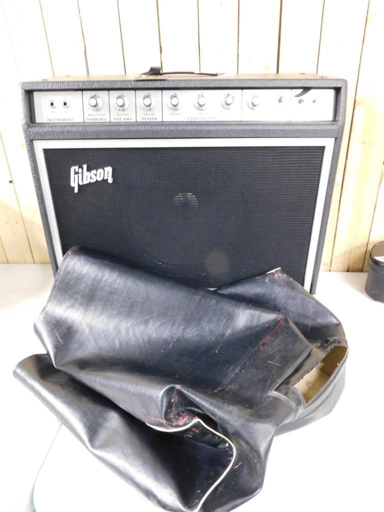 Gibson Model G-55 Amp with Cover (1 of 11)