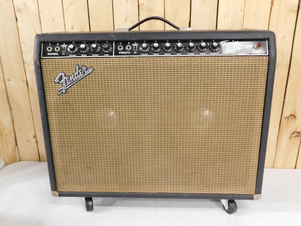 Fender Twin Reverb Amp Model AB763 with foot switch (1 of 12)