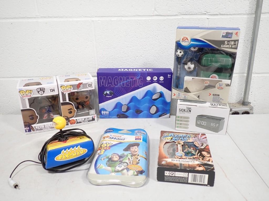 Toy / Game Lot including Funko Pops, Pac-Man, Shonen Jump and More - see all pictures (1 of 11)