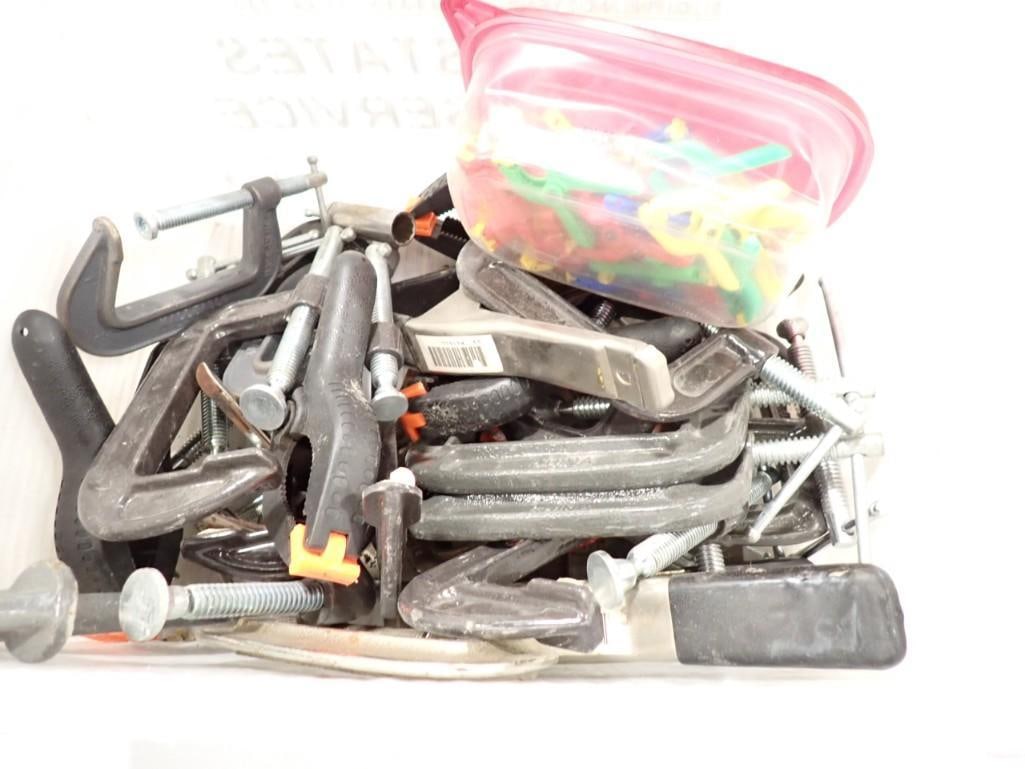 Large Lot of assorted Clamps, etc. (1 of 2)