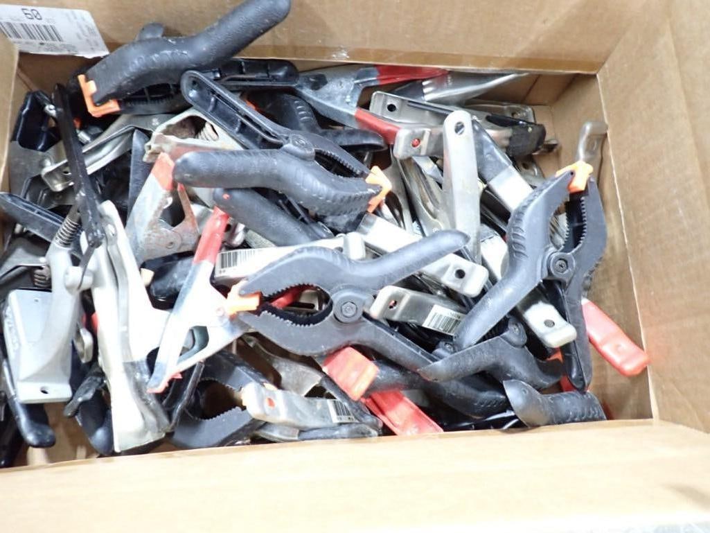 Box full of assorted Clamps (1 of 2)
