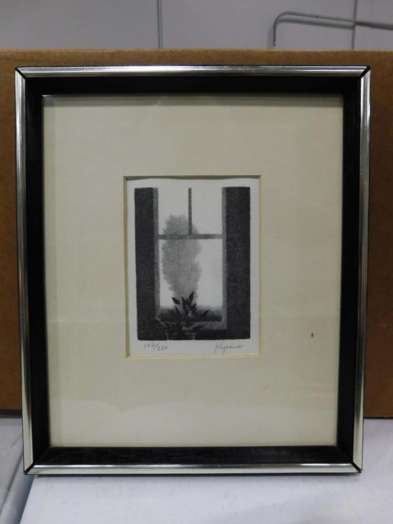 Robert Kipness "The Open Window" LE 102/250 Lithograph with COA 8.75" x 10.25" (1 of 8)