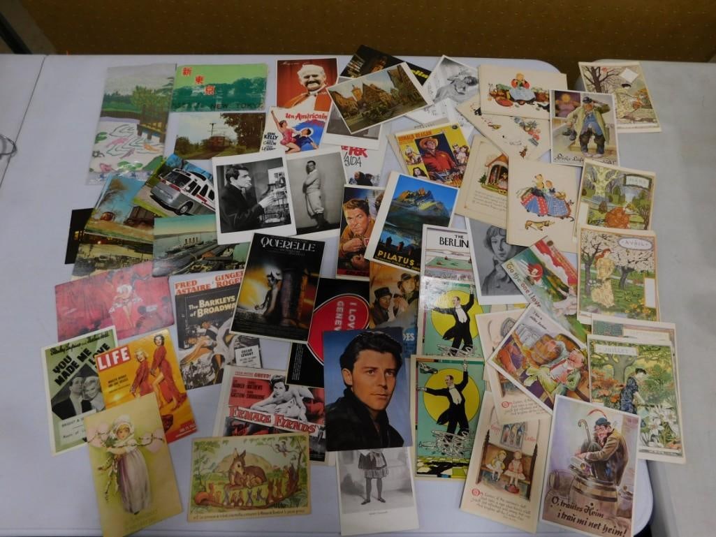 Vtg Postcards incl a Rare Early Walt Disney Bambi, Marilyn Monroe, Etc.  Most are French (1 of 11)