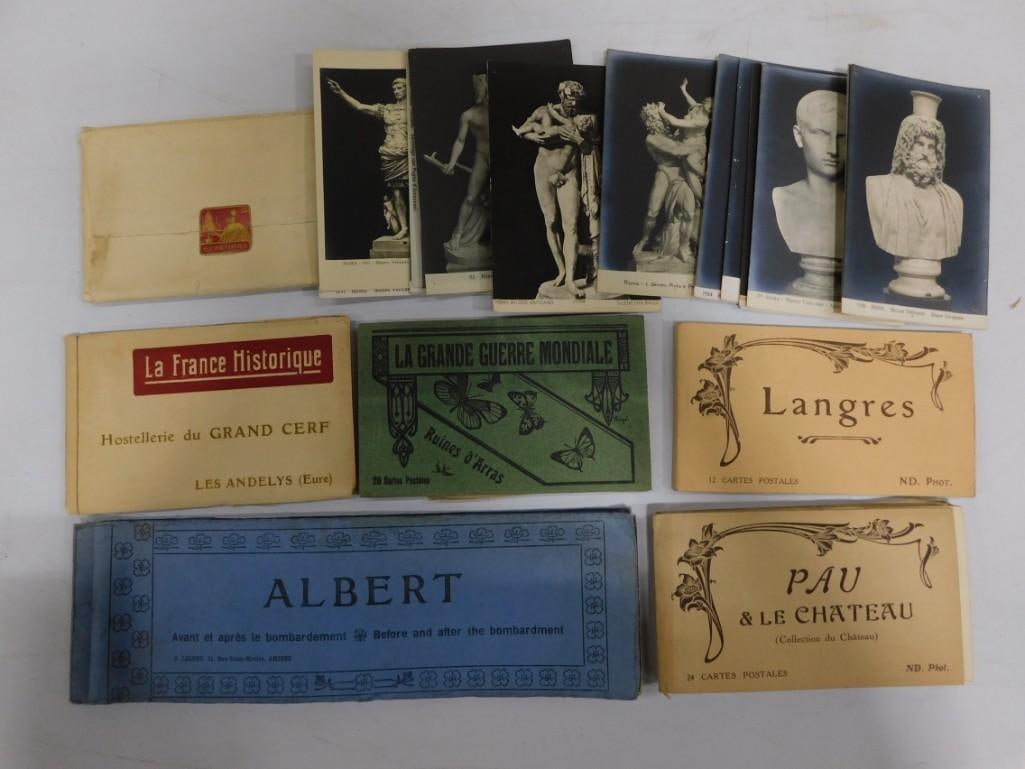 WWI Era French Postcard Booklets and an Envelope of French Postcards (1 of 7)