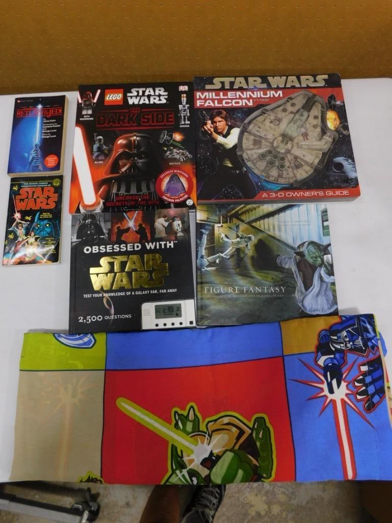 Star Wars Lego Book, Vtg Paperbacks, 3D Fantasy Books, Star Wars Clone Wars Flat Sheet Set (1 of 10)