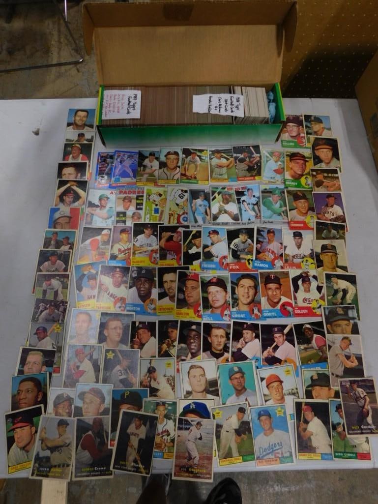 Sports Cards incl 1960s Topps Baseball Cards, 100+ 1988 Topps Football Cards incl (1 of 16)