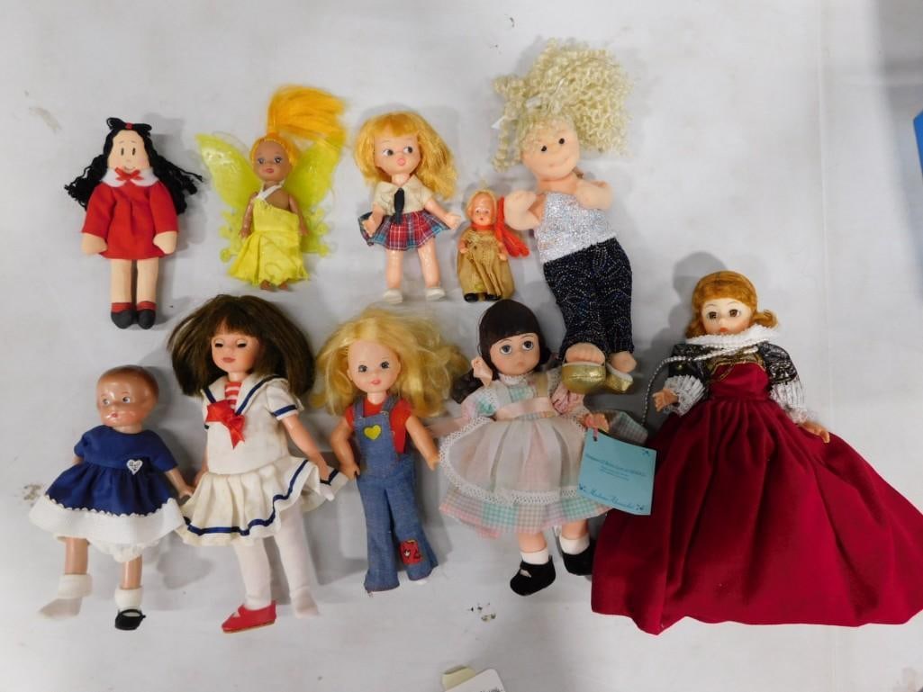 Dolls Lot incl 8" Madame Alexander, Ginny, Repro Mini Patsy, Little Lulu Cloth Doll, Ty, etc (1 of 8)