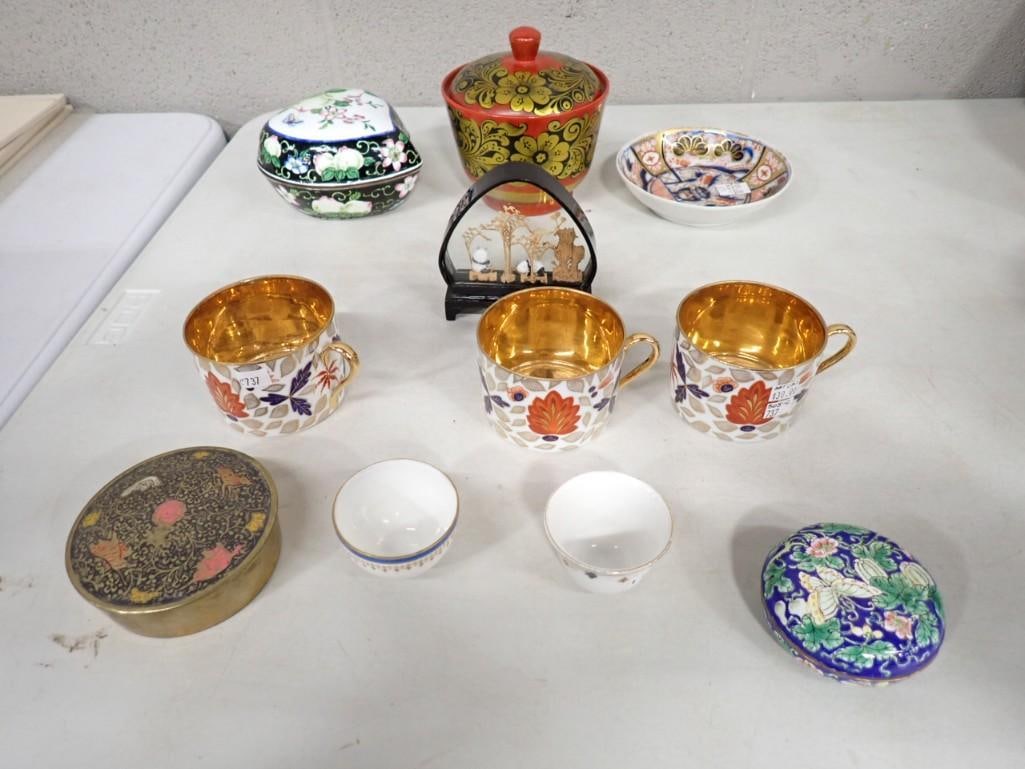 Misc. lot including Asian Inspired Dishes, cups, art, Porcelain, etc. (1 of 17)