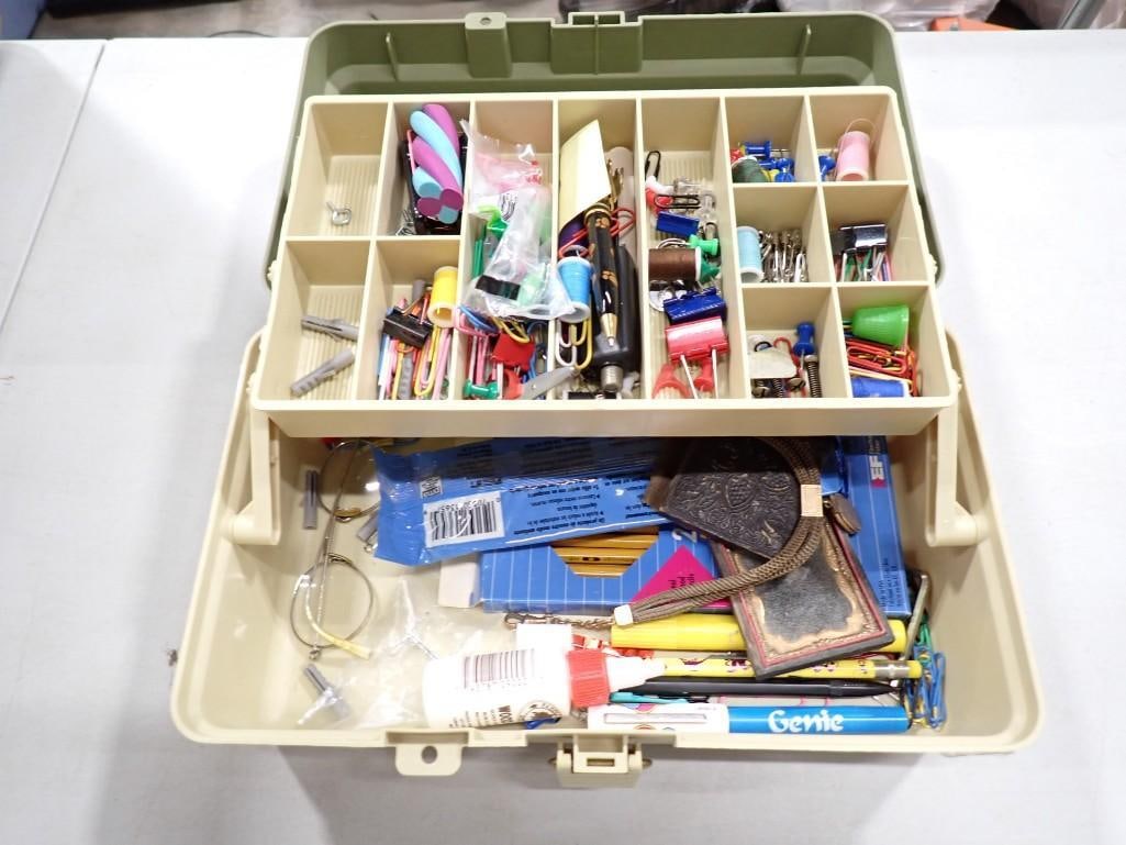 Fishing Tackle Box with Office Supplies (1 of 6)