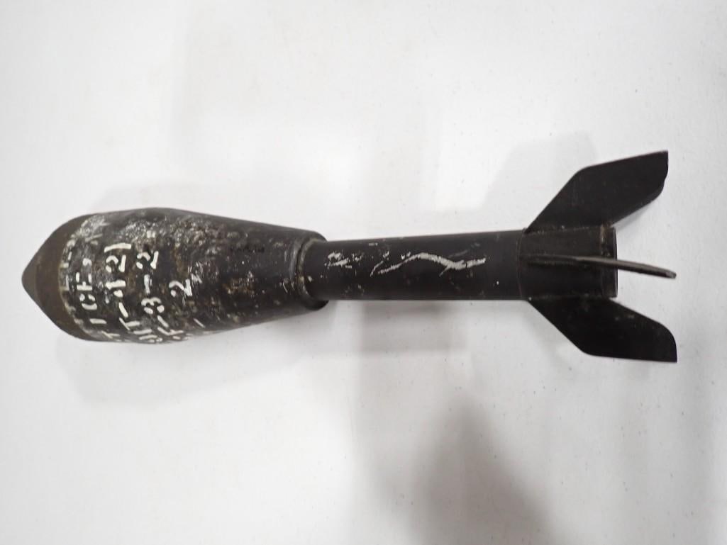 Vintage Inert Practice M29 Rifle Grenade: Vintage Inert Practice M29 Rifle Grenade - this is marked 'practice' right on it, we assume that's accurate.