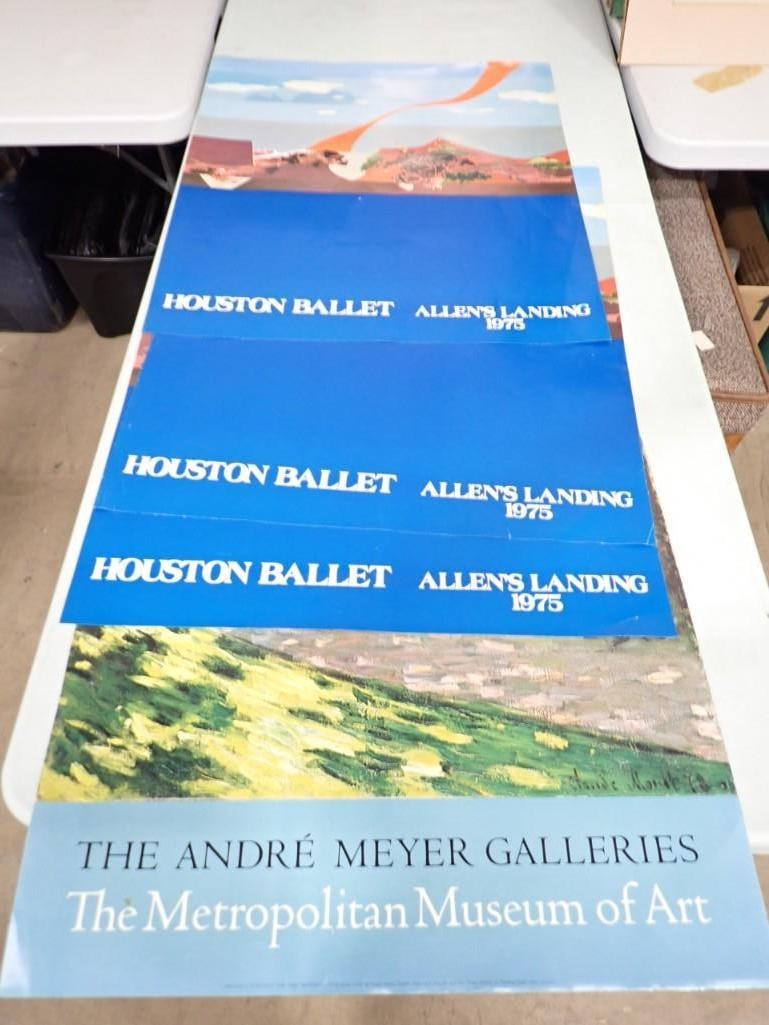 4 Houston Ballet Art Posters 24" x 28": 4 Houston Ballet Art Posters 24" x 28"