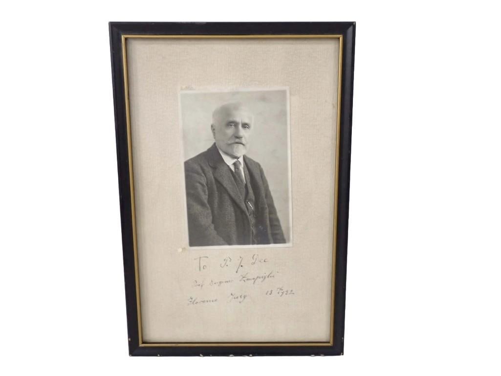 Eugenio Zampighi (Italian, 1859-1944); Signed Photograph Mount; To P.J. Dee (1 of 6)