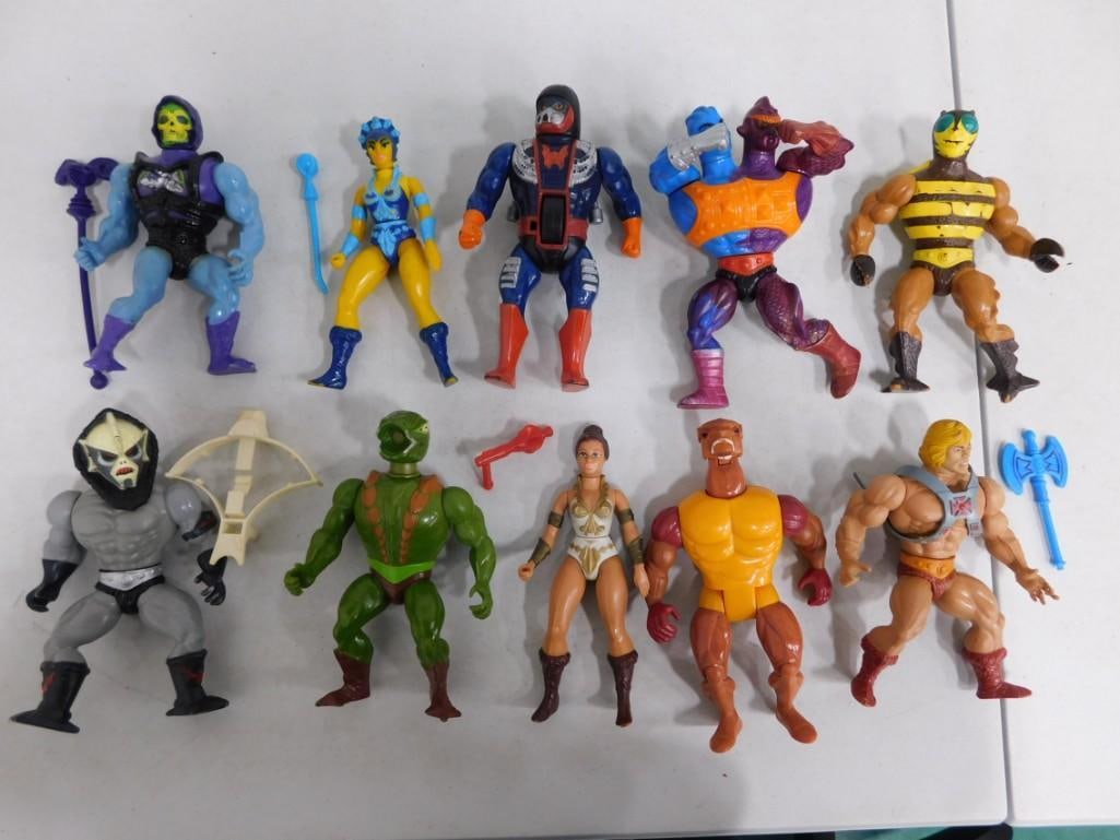 10 Vtg 1980s Masters of the Universe Skeletor, Two-Bad, Evil-Lyn, etc Figures & Accessories Lot (1 of 6)