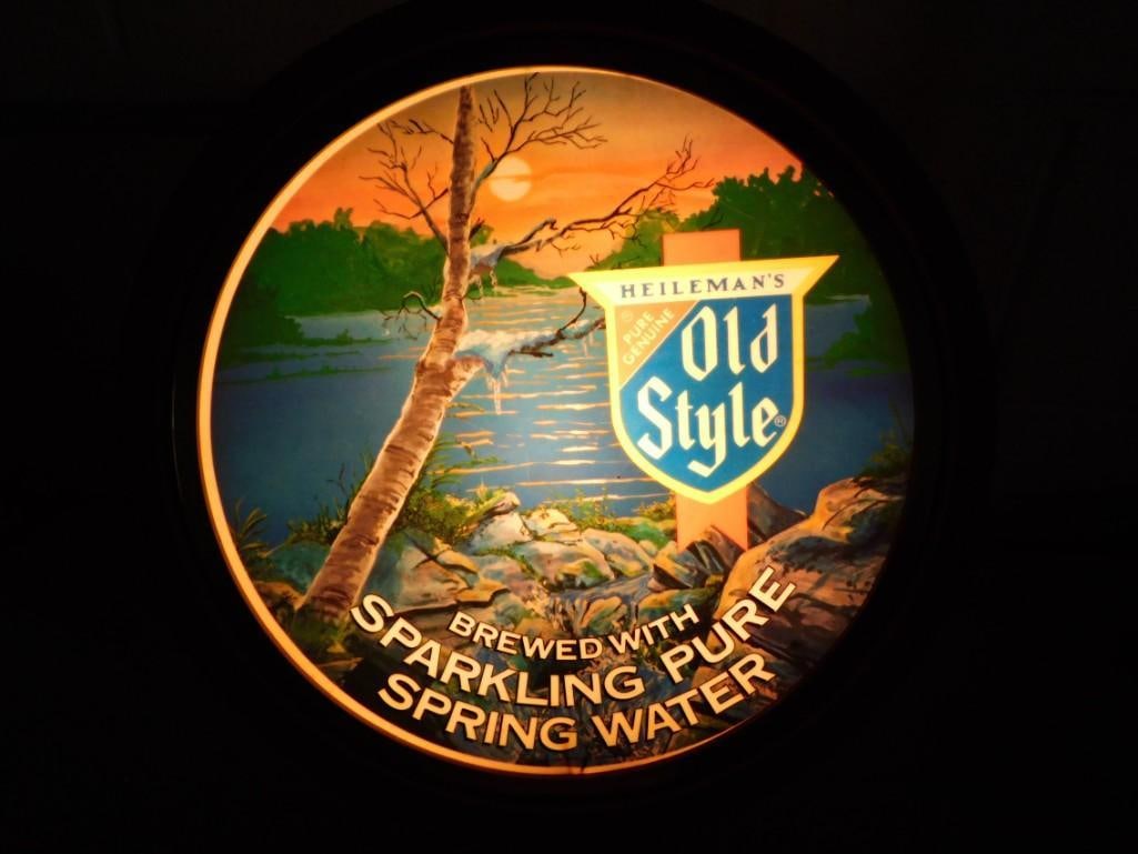 Vintage Old Style Beer Light or Sign Advertising Piece (1 of 5)
