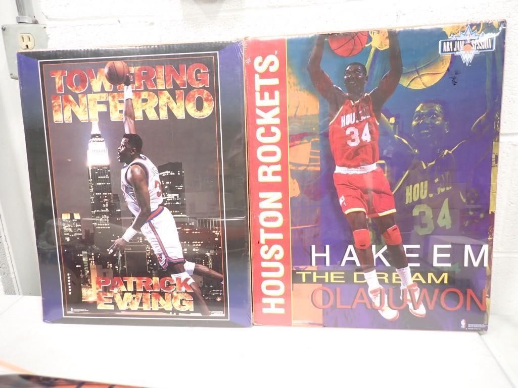 Hakeem Olajuwon and Patrick Ewing Basketball Posters - each are 16x20" (1 of 4)