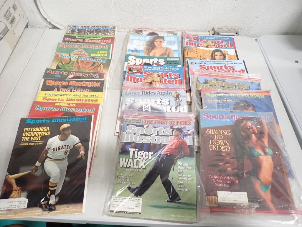 Lot of Sports Illustrated Magazines including Swimsuit Issues, OJ Simpson, Tiger Woods, etc. (1 of 6)