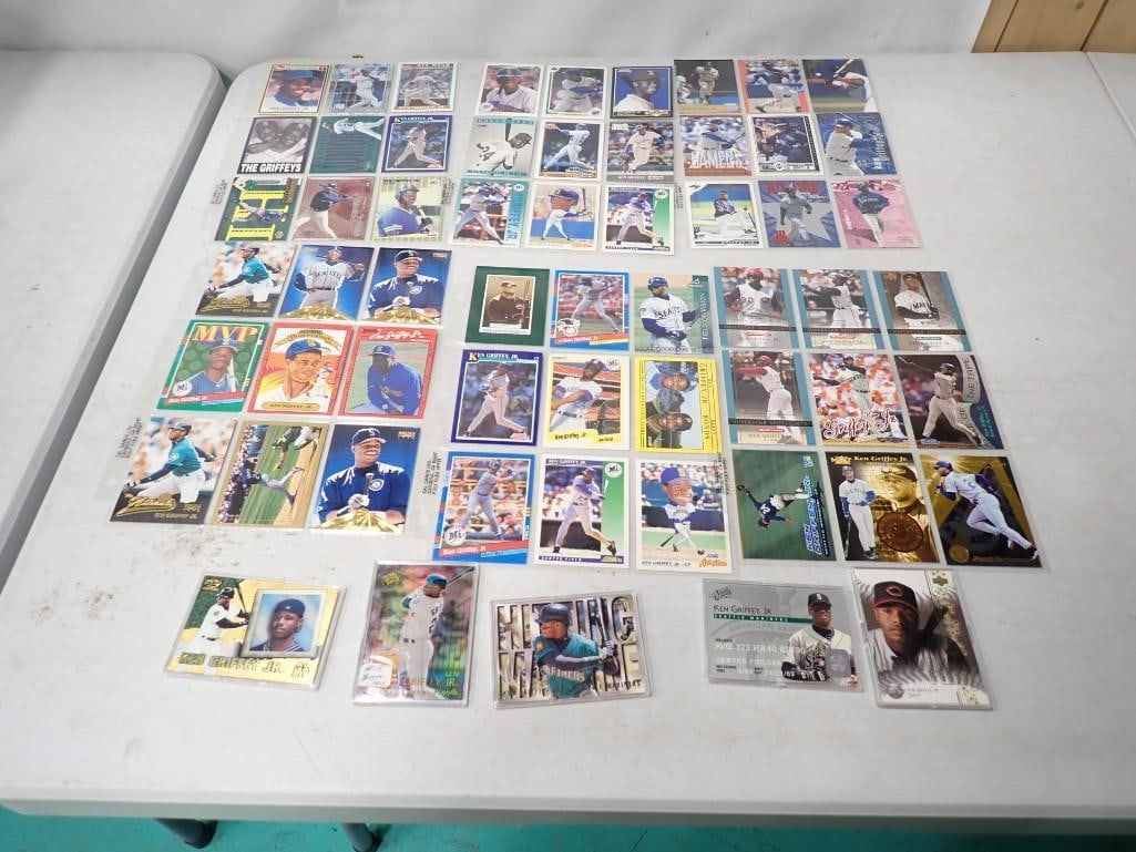 Over 55 Ken Griffey Jr Cards - Rookie to Late 90s incl 5 Rare Cards: Over 55 Ken Griffey Jr Cards - Rookie to Late 90s incl 5 Rare Cards