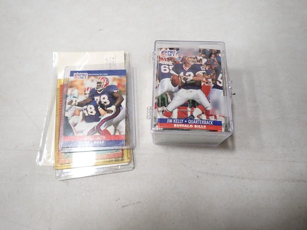 Bruce Smith Autographs and Cards - NO COAs plus Over 75 1990 ProSet Jim Kelly Cards (1 of 5)