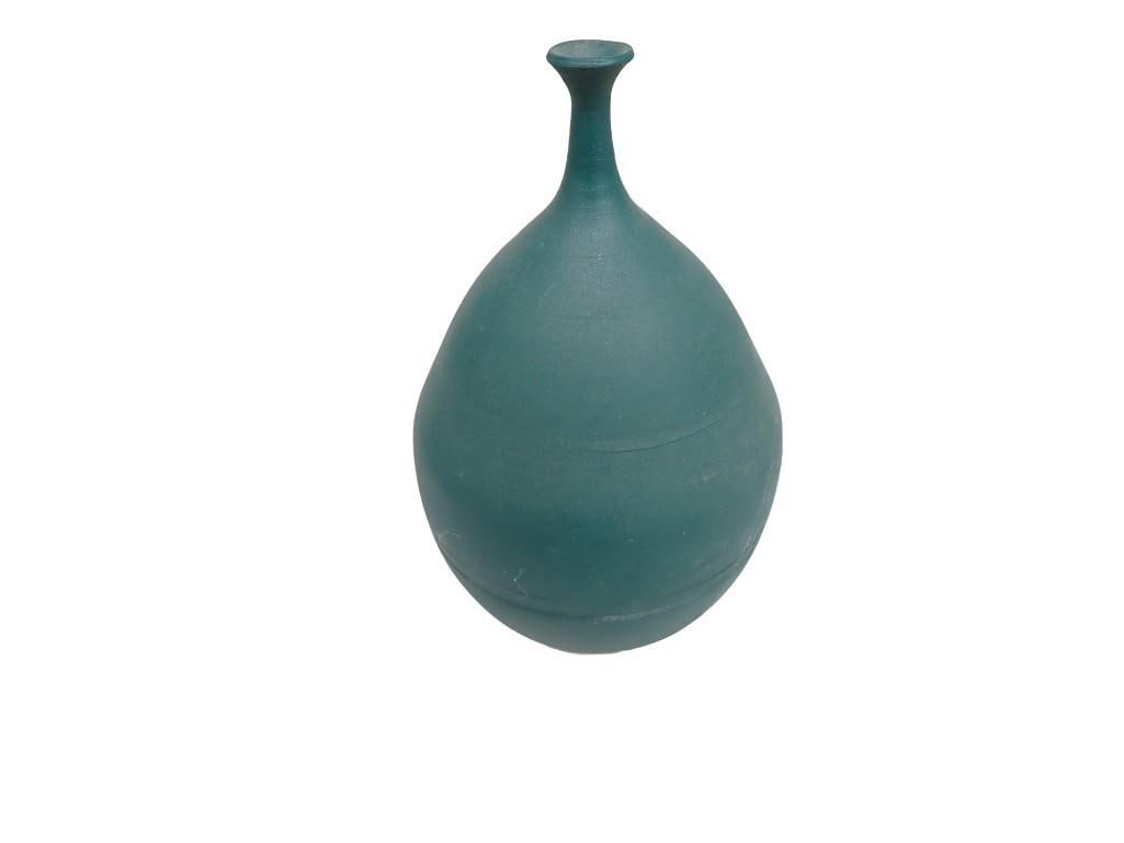 Handmade Pottery Vase Signed on the Bottom (1 of 5)