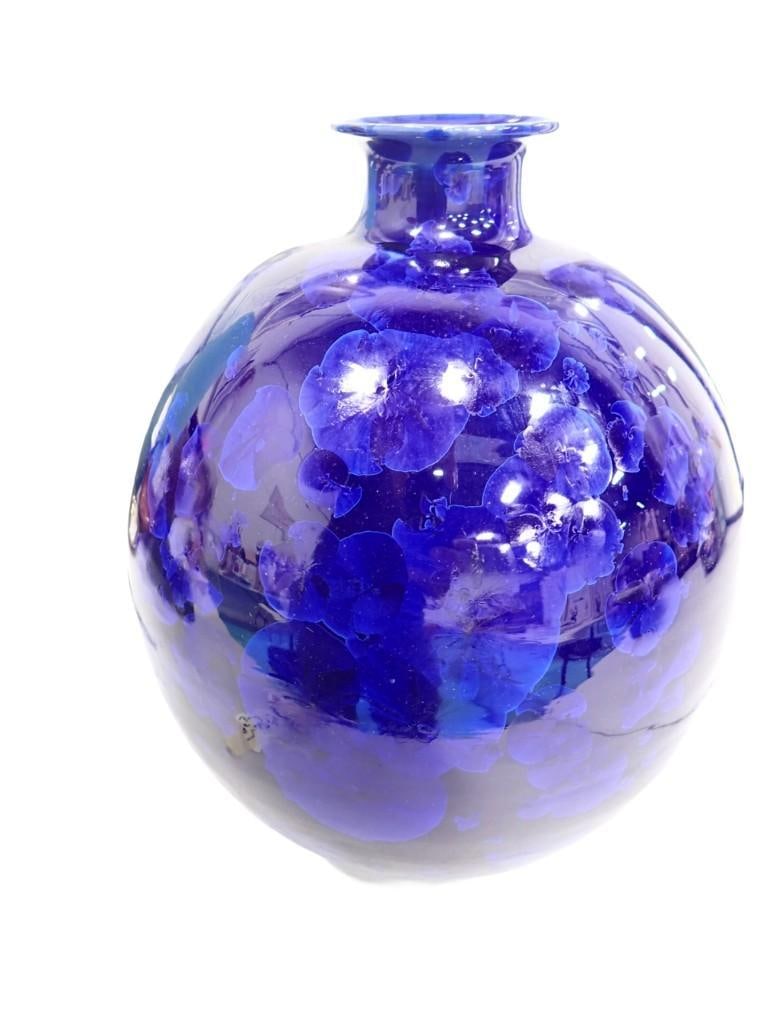 Ryan Rudie Custom Pottery Blue Glazed Vase (1 of 5)