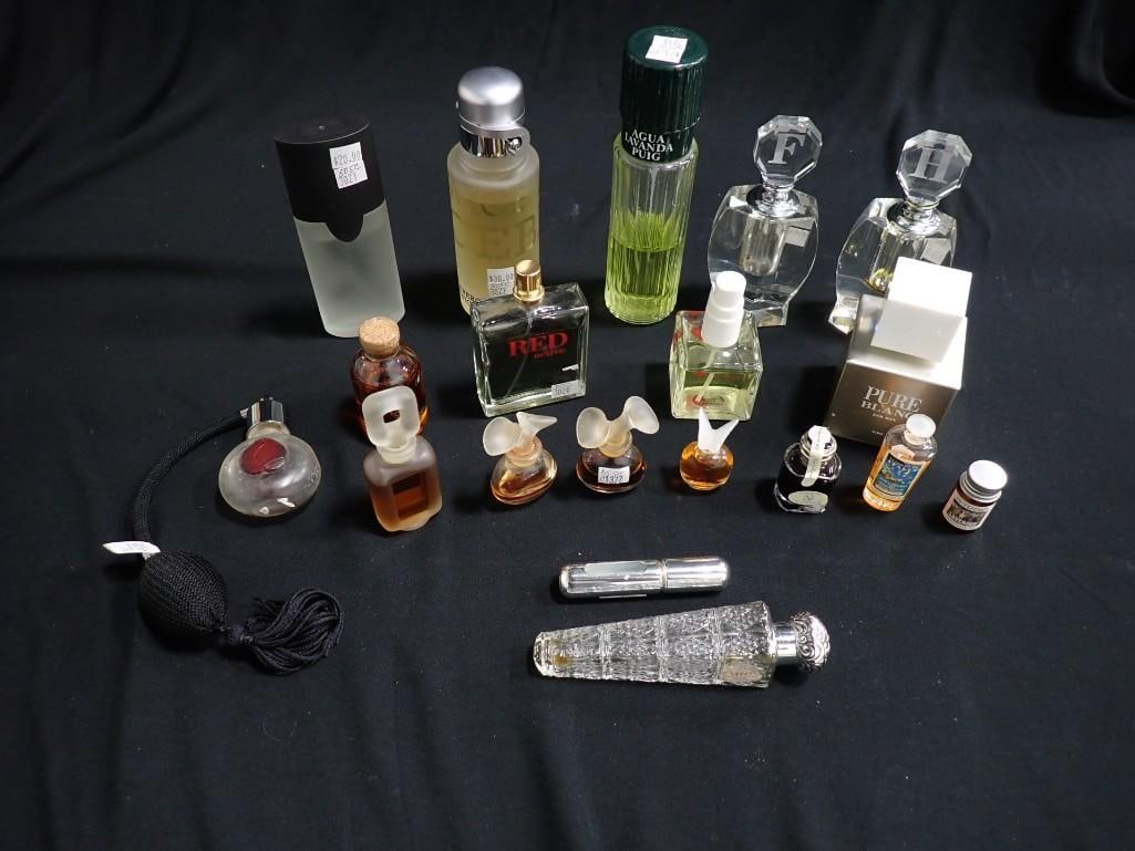 Large Lot of Perfume and Cologne Bottles incl Red, Pure Blanc, etc (1 of 20)