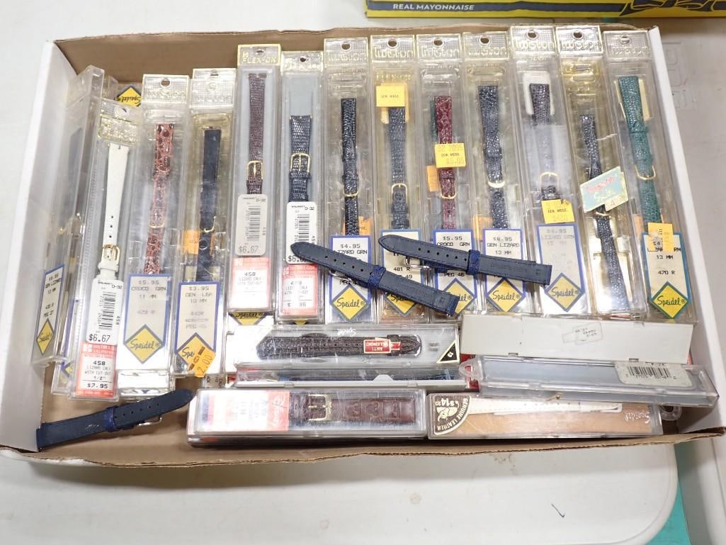 Large lot of new old stock watch bands (1 of 5)