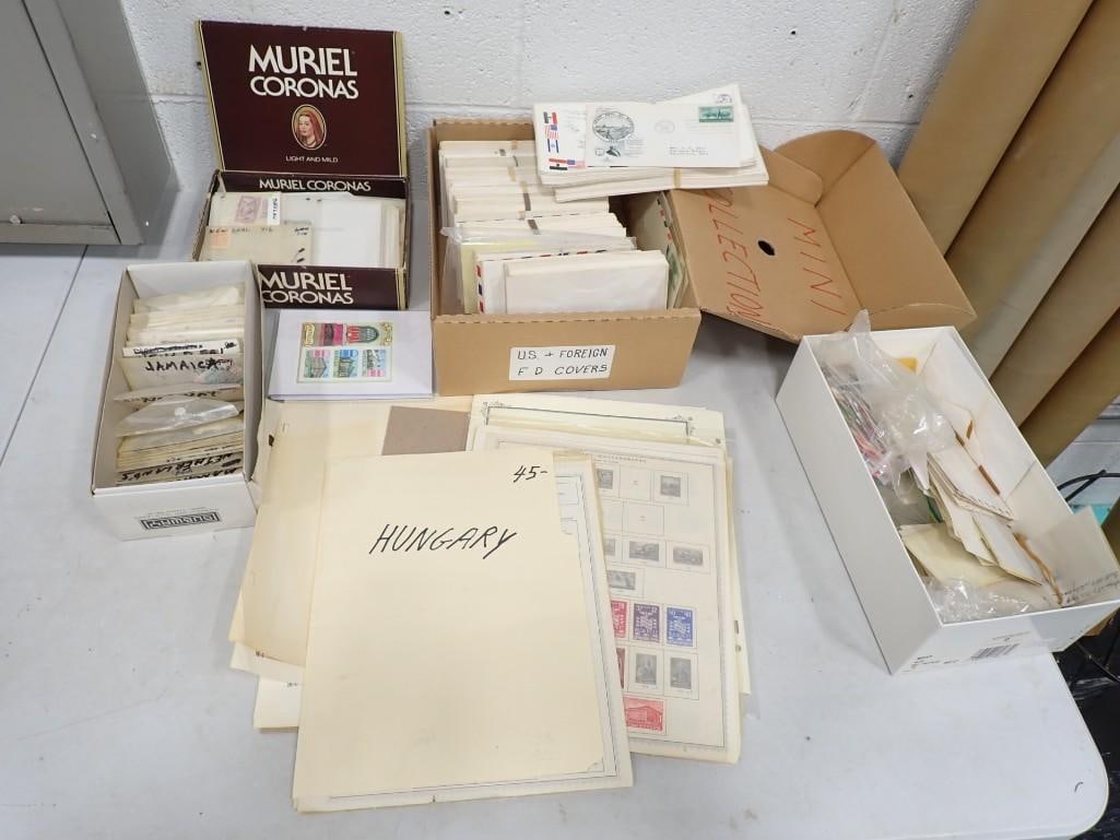 Instant Stamp Collection! Huge assortment, domestic and world stamps - see all pictures (1 of 14)
