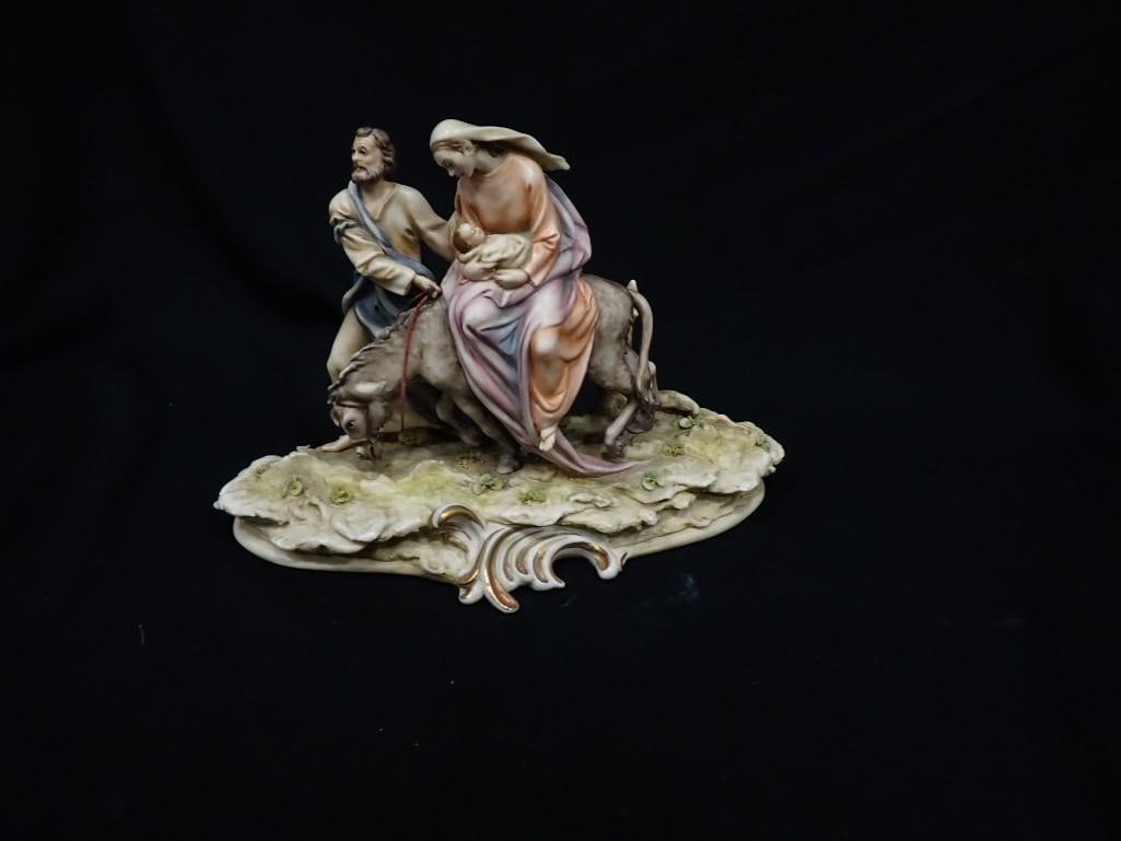 Borsato Nativity Scene Mary, Joseph, and Baby Jesus Porcelain: Borsato Nativity Scene Mary, Joseph, and Baby Jesus Porcelain