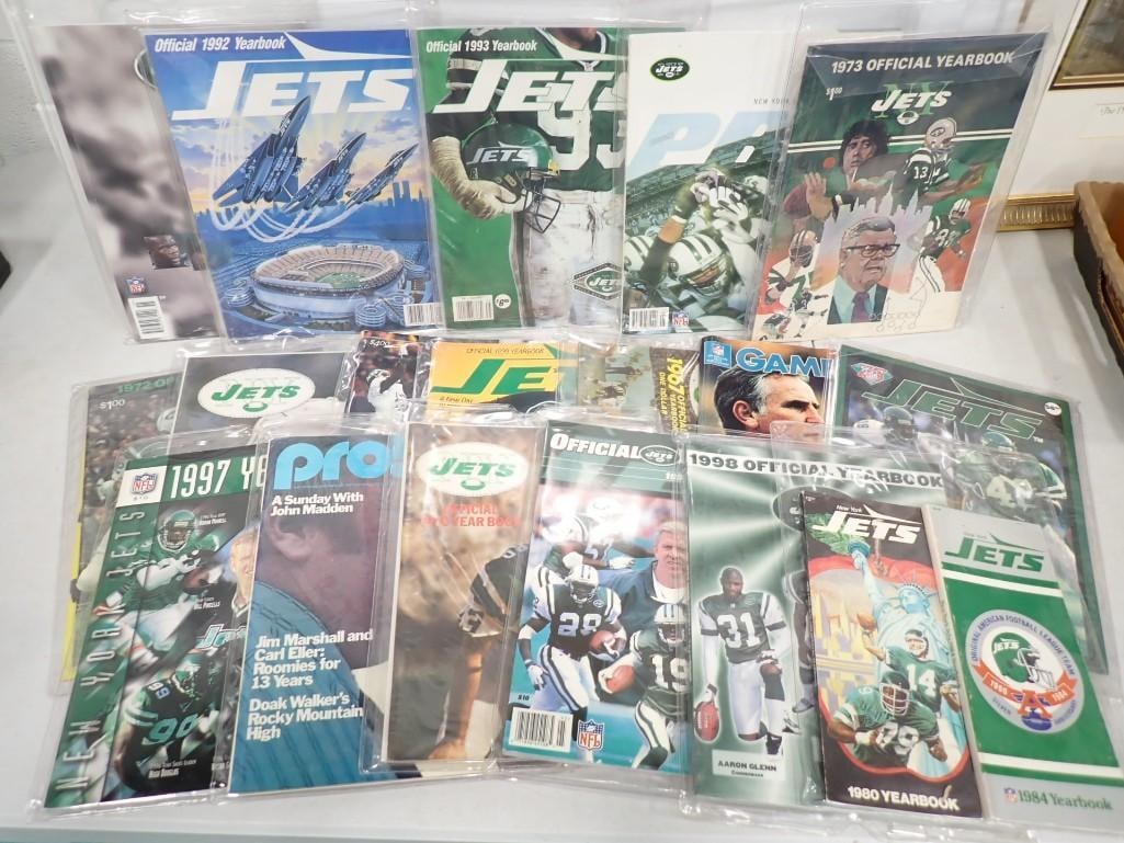NY Jets Football Ephemera incl Yearbooks: NY Jets Football Ephemera incl Yearbooks