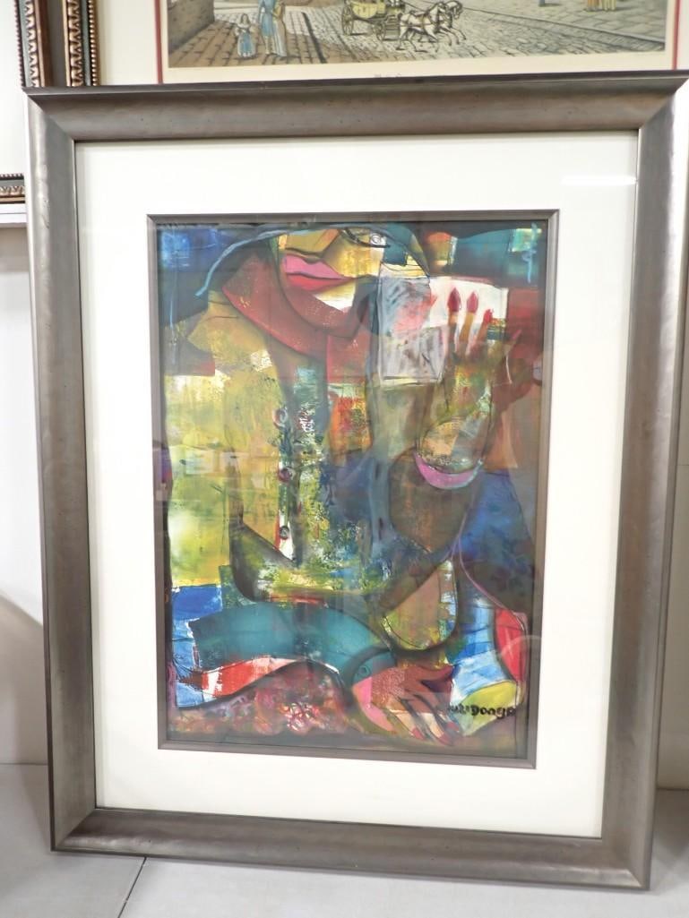 Framed Abstract Print 27" x 34" (1 of 6)