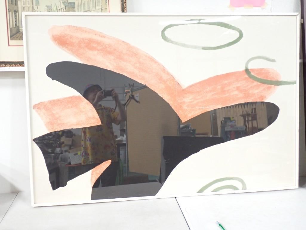 Framed Abstract Art Print 61" x 40" (1 of 4)