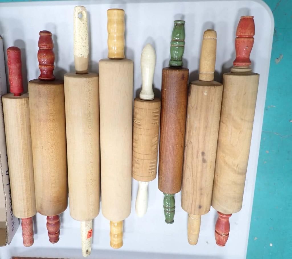 8 Vintage Rolling Pins (1 of 3)