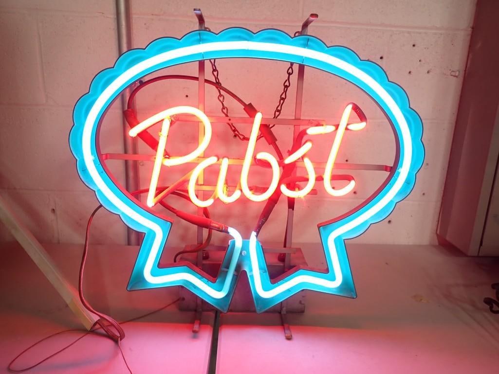 Vintage Pabst Blue Ribbon Beer Neon Sign Works (1 of 9)