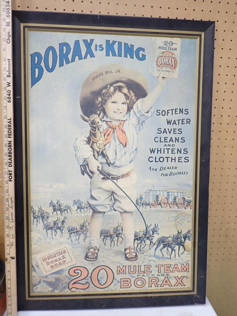 Borax is King Framed Advertising Poster: Borax is King Framed Advertising Poster